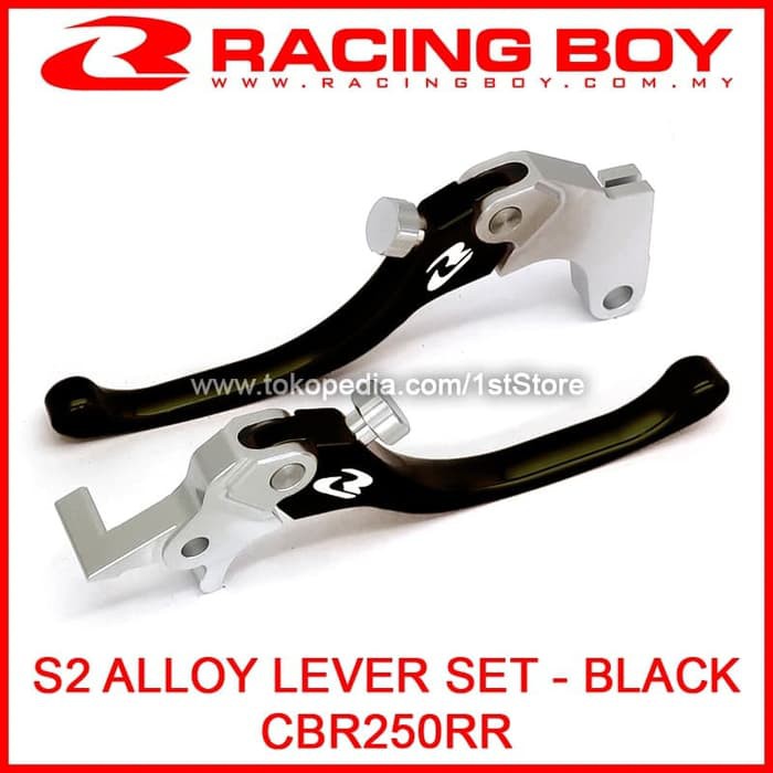 qws129 RCB Handle S2 CBR250RR Black Alloy Lever Set CNC CBR 250 RR not