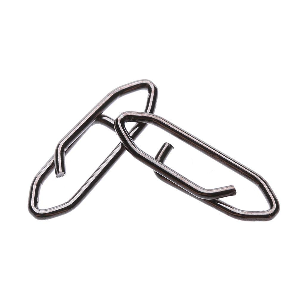 TOP 50pcs Snap Gantung Memancing Kualitas Tinggi Konektor tackle Garis Stainless Steel Portabel