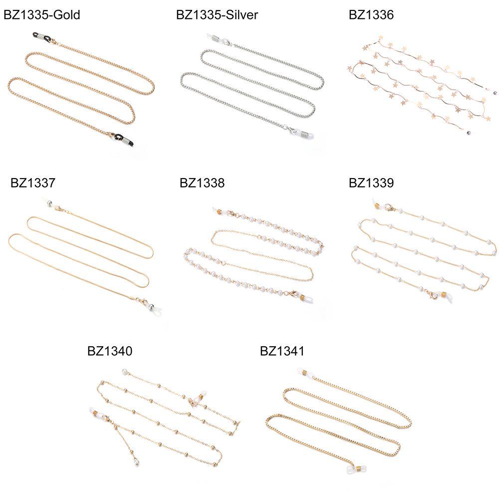 Tali Rantai Kacamata Baca Bahan Logam Warna Emas