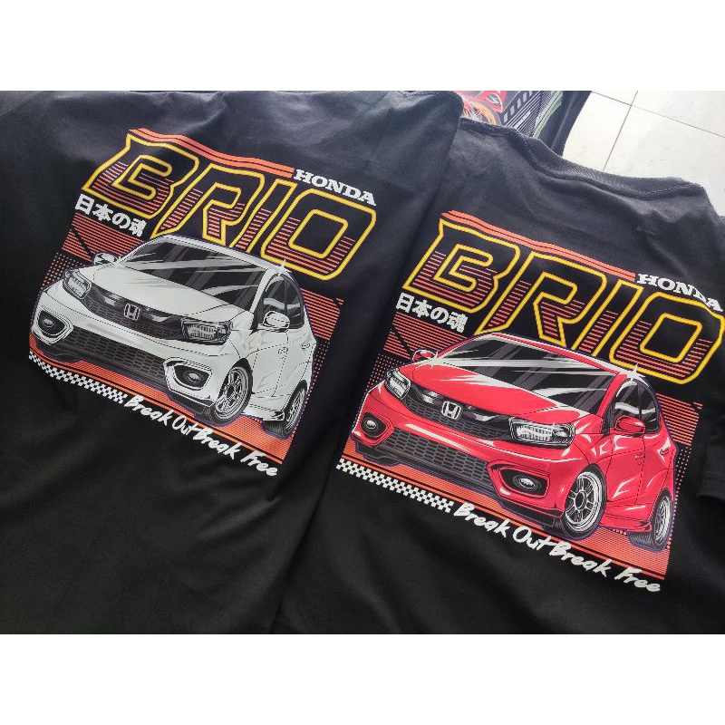 Kaos Mobil brio kaos otomotif kekinian JDM keren kaos Healing