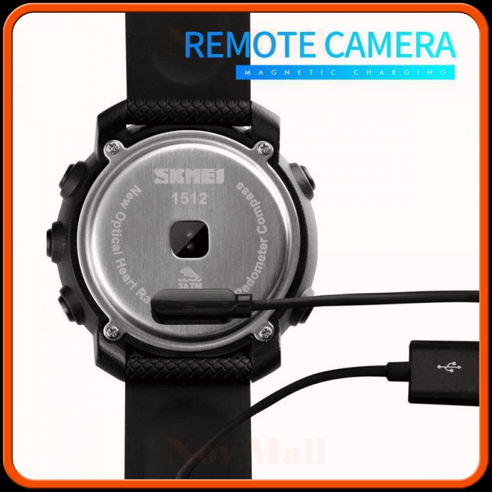 SKMEI Jam Tangan Smartwatch Pria Bluetooth Compass Heartrate SM739