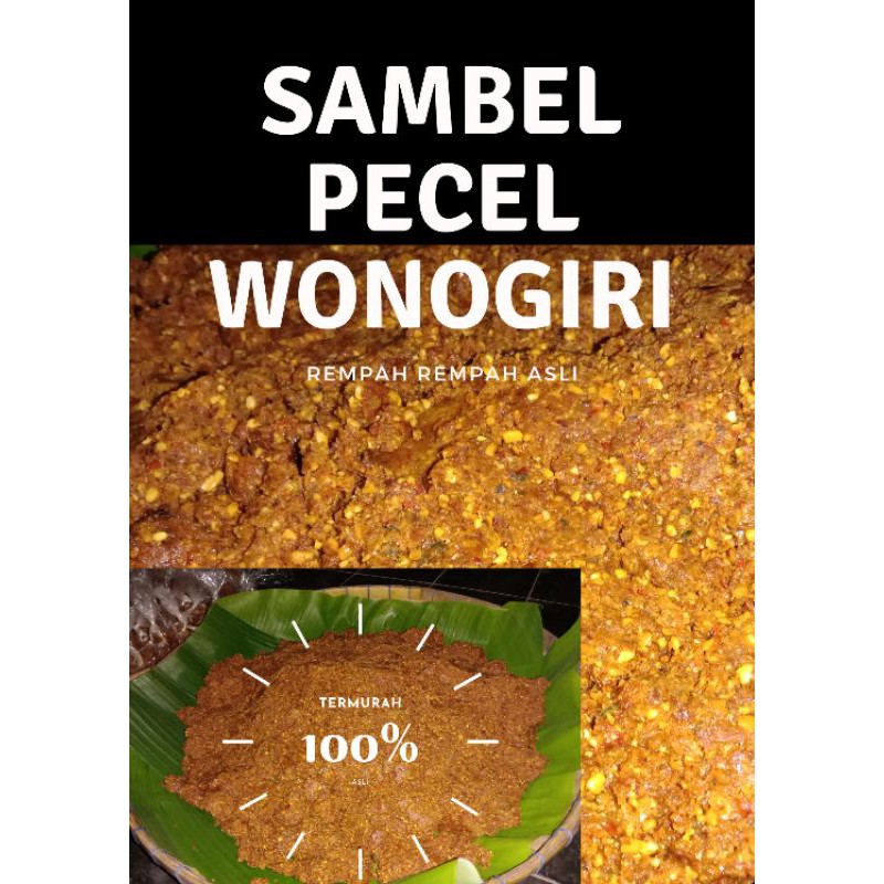 

Sambel Pecel Ndeso asli Wonogiri 1 kg