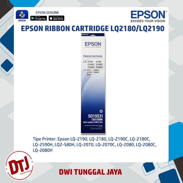 Epson Ribbon Cartridge LQ-2180 / LQ-2190 Original (S015531/S015086)