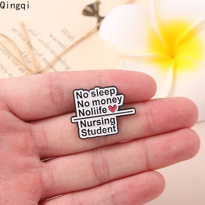 Bros Pin Enamel Desain Quotes Perawat Untuk Tas Pakaian