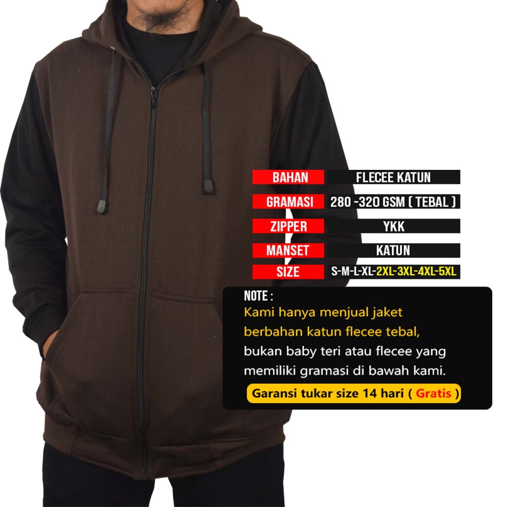 JAKET Polos Big Size M L XXL XXXL XXXXL XXXXXL Super Premium Fleece