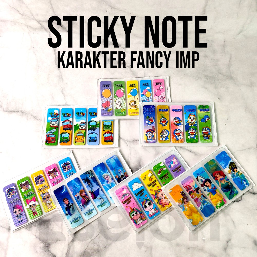 

Terlaris stick note pembatas kertas buku fancy sticky note 100pcs