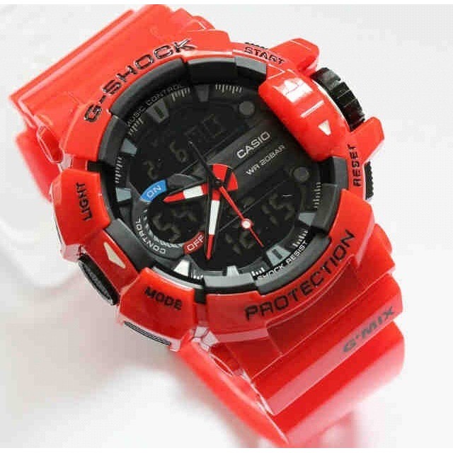 JAM TANGAN PRIA GSHCOK / G-SHOCK GBA400 / GMIX FULL MERAH