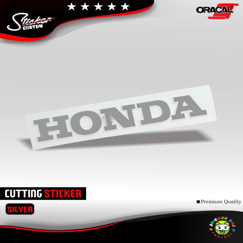 sticker tulisan honda 22 cm sticker motor honda cutting sticker