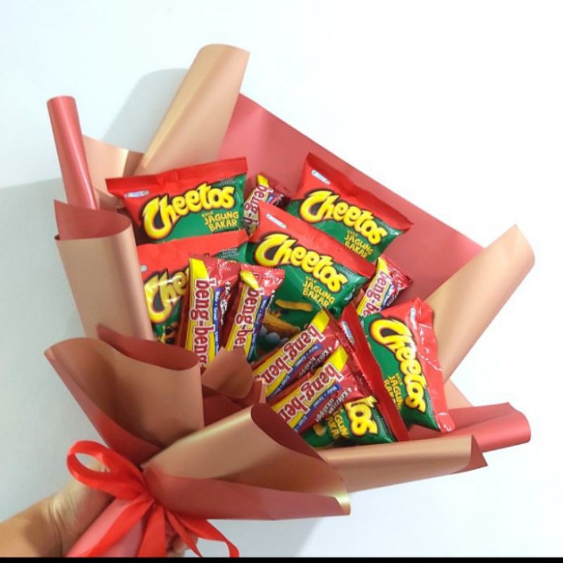 

Buket Snack/Buket Wisuda/Buket Cheetos dan Bang Bang