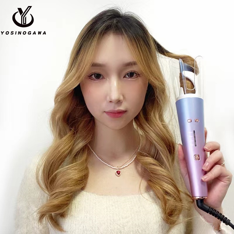 Automatic Curler Rambut / Catokan Rambut Curly / Catokan Rambut Keriting Import Termurah 100% Authentic-YOSINOGAWA