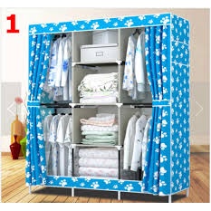 Lemari Pakaian Jumbo Motif Multifunction Wardrobe Ukuran 135x45x170cm