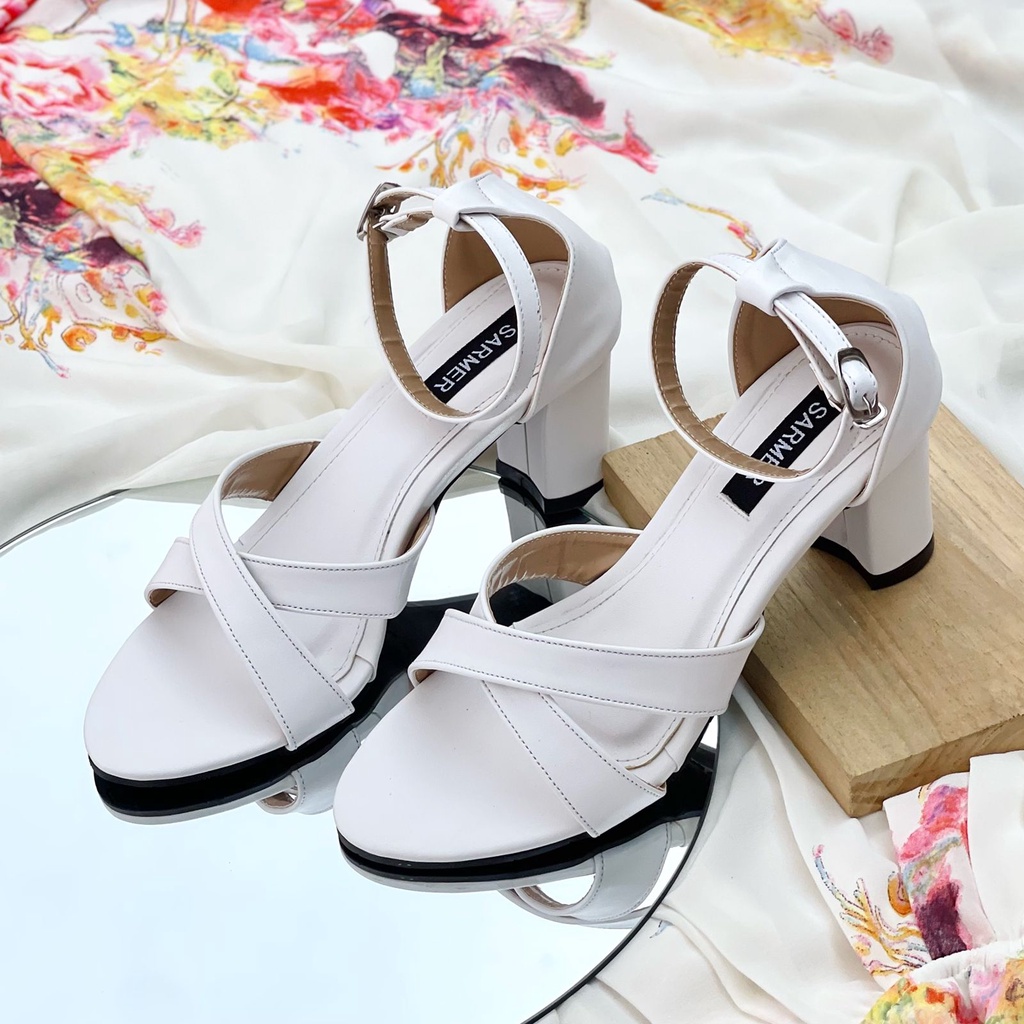 SARMER - NAILA HEELS WHITE