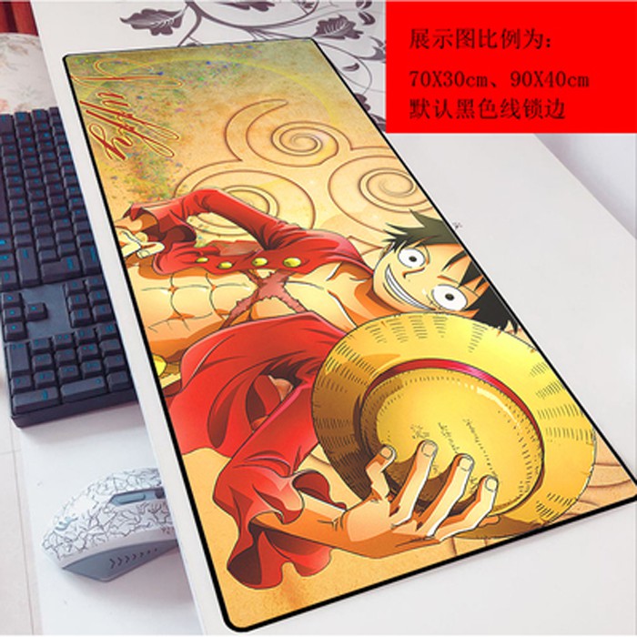 MOUSEPAD GAMING 70x30 / MOUSE PAD 70 X 30 CM ANIME,IRON MAN,ONE PIECE,KUCING