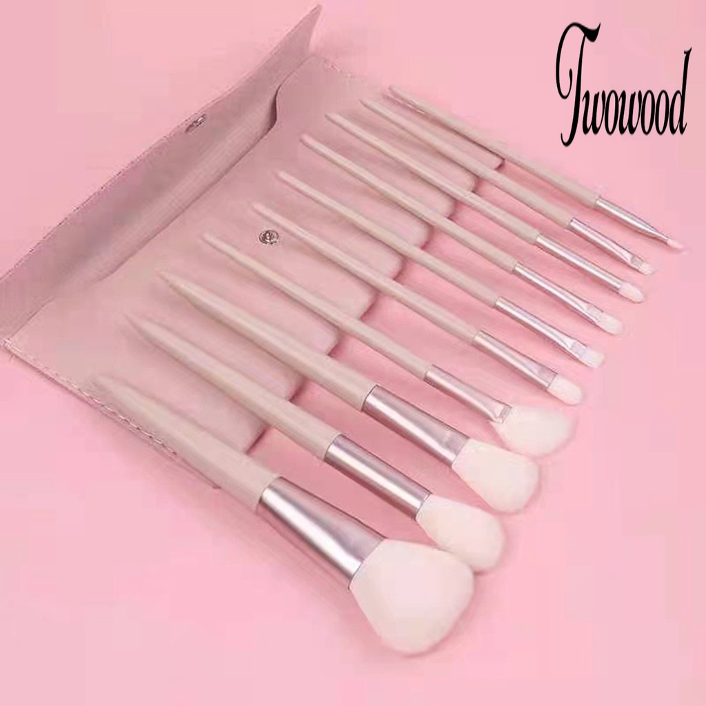 10 Pcs Brush Makeup Concealer Blush Loose Powder Untuk Salon Kecantikan