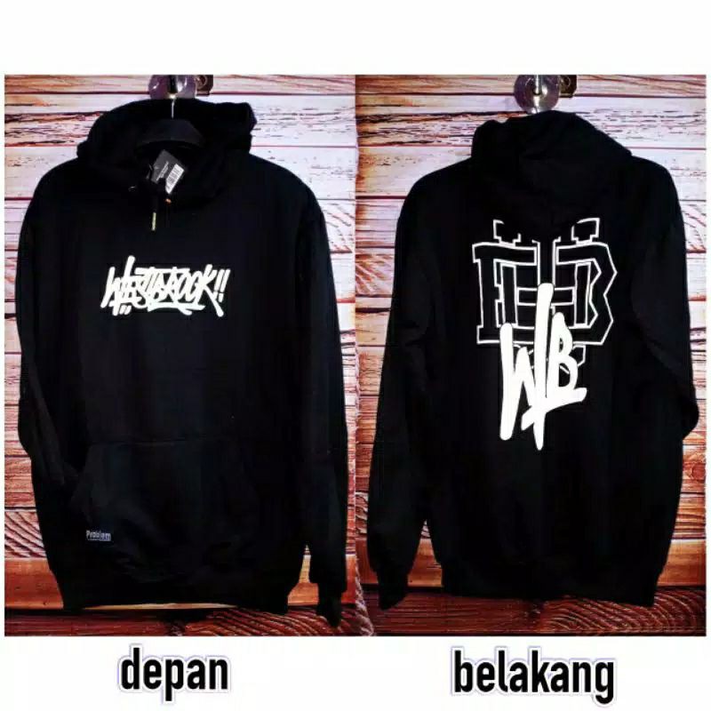 SWEATER HOODIE WESTBROOK || SABLON DEPAN BELAKANG