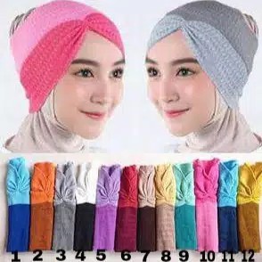 BANDANA RAJUT KERUT COMBY