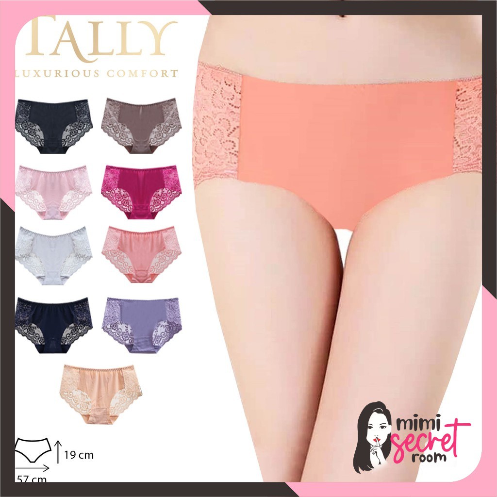 ❤ MIMI ❤ TALLY 1678 428 Celana dalam Seamless Brokat Renda Model Mini