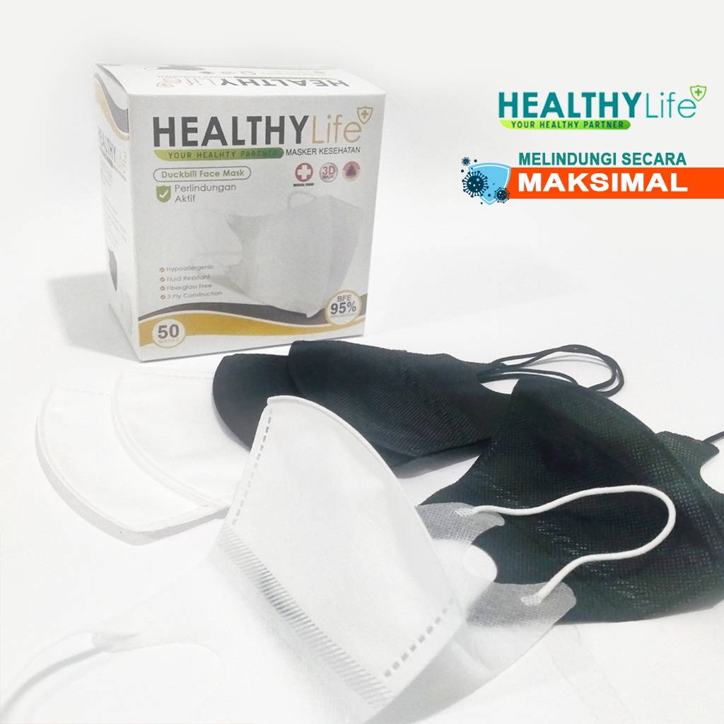 Healthylife Masker Duckbill 3D Masker 3D Masker KN95 3D Masker KN 95 Masker KN95 Duckbill