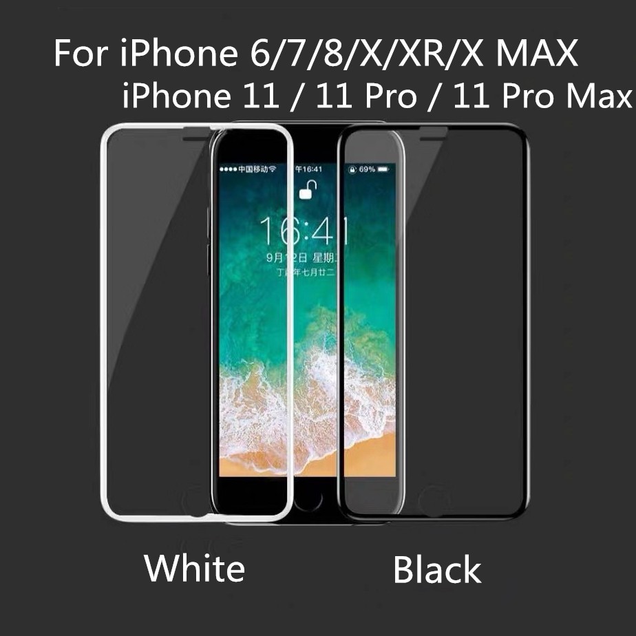 PREMIUM FULL COVER Tempered Glass For iPhone 13 PRO MAX / 13 PRO / 13  / Xs / Xr / Xs Max / 11 / 11 Pro / 11 Pro Max / 6  6s / 7 8 / 6p 7p 8p