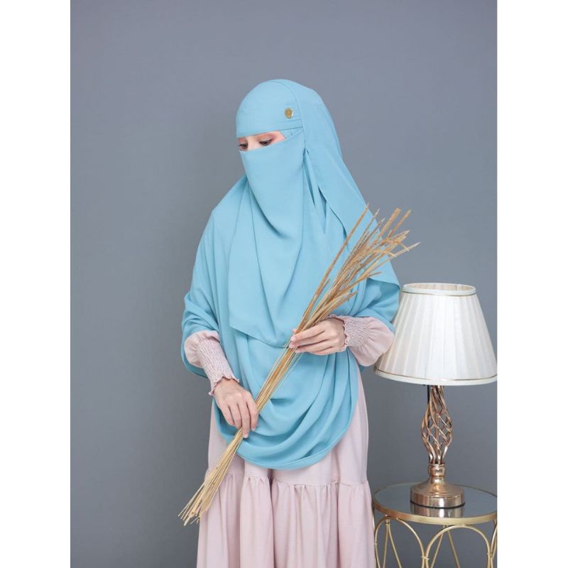 {SET NIQOB} PASHMINA INSTAN JUMBO SYAR'I PREMIUM PASTAN MALAY | SHAWL NEELOFA