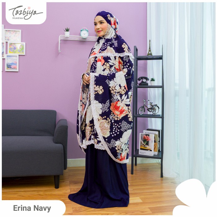 

MUKENA TAZBIYA KOMBINASI ERINA SERIES ALLSIZE - Navy