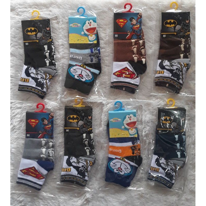 Pierre Cardin Kaos Kaki Bayi Disney Size 13-14  - 1-2 th - Superman - Doraemon - Batman