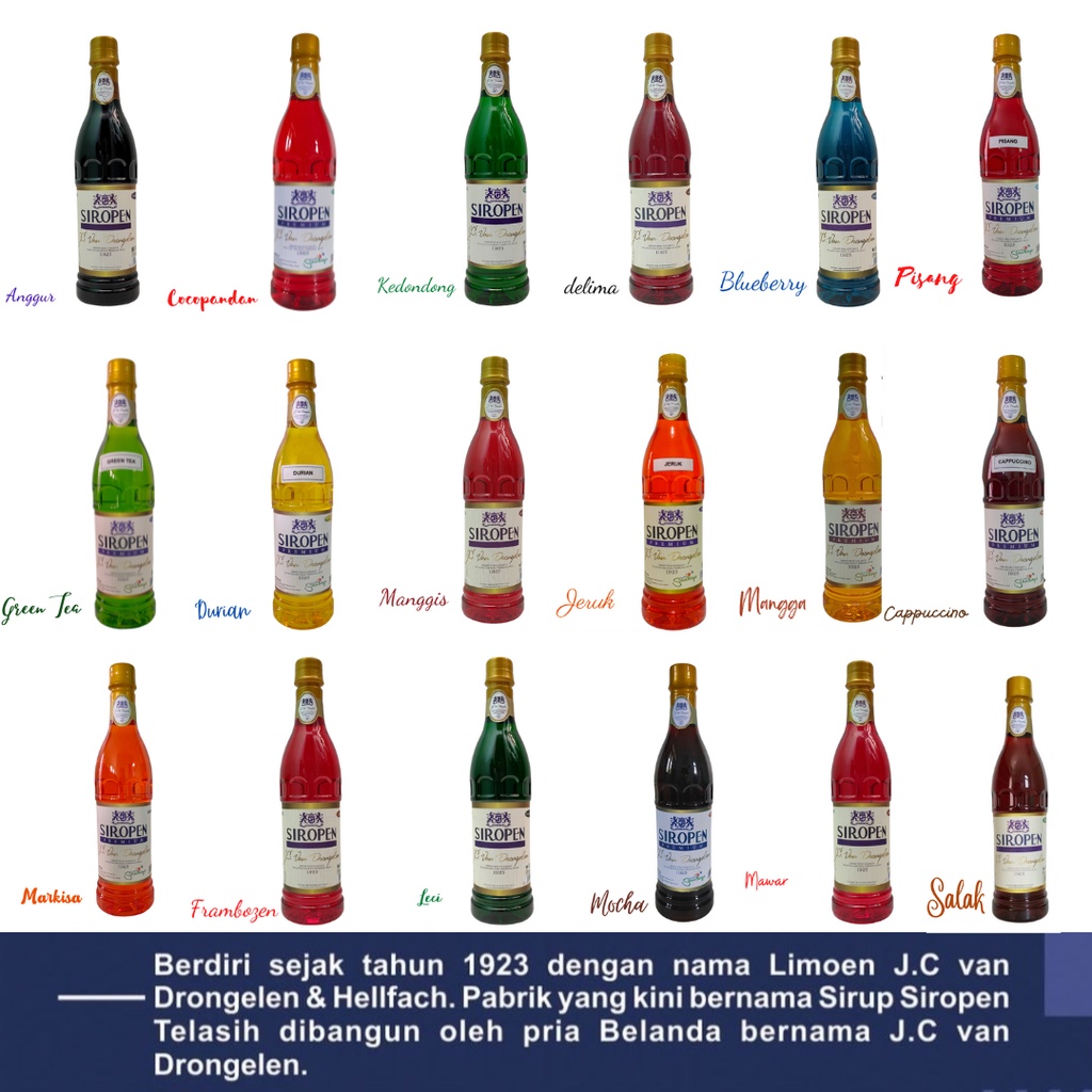 

GROSIR Sirup Restoran Cafe Kafe Siropen Premium 700ml Semua Varian Rasa