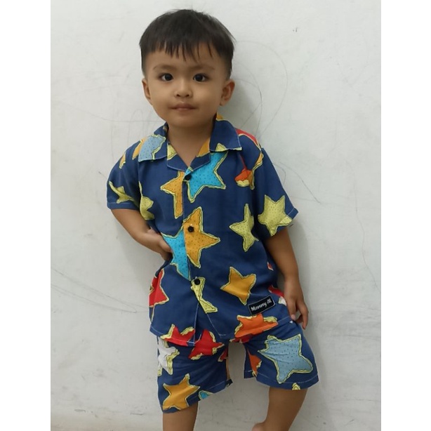 [MOMMY AL]SETELAN BAJU  RAYON ANAK 1-5 Tahun/PIYAMA ANAK/RAYON/OOTD