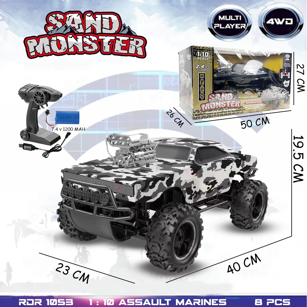 Mainan Anak Mobil Remote Control RC Rock Crawler Fast Furious RDR1053