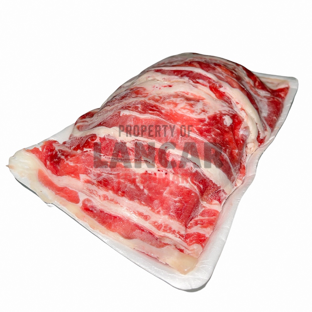 PREMIUM U.S. BEEF SHORT PLATE SLICED 500GR / DAGING YOSHINOYA 500GR