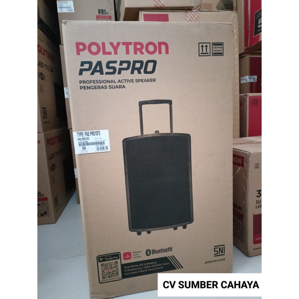 Polytron Active Speaker PASPRO12F3  BLUETOOTH WIRELESS MIC PAS PRO12F3
