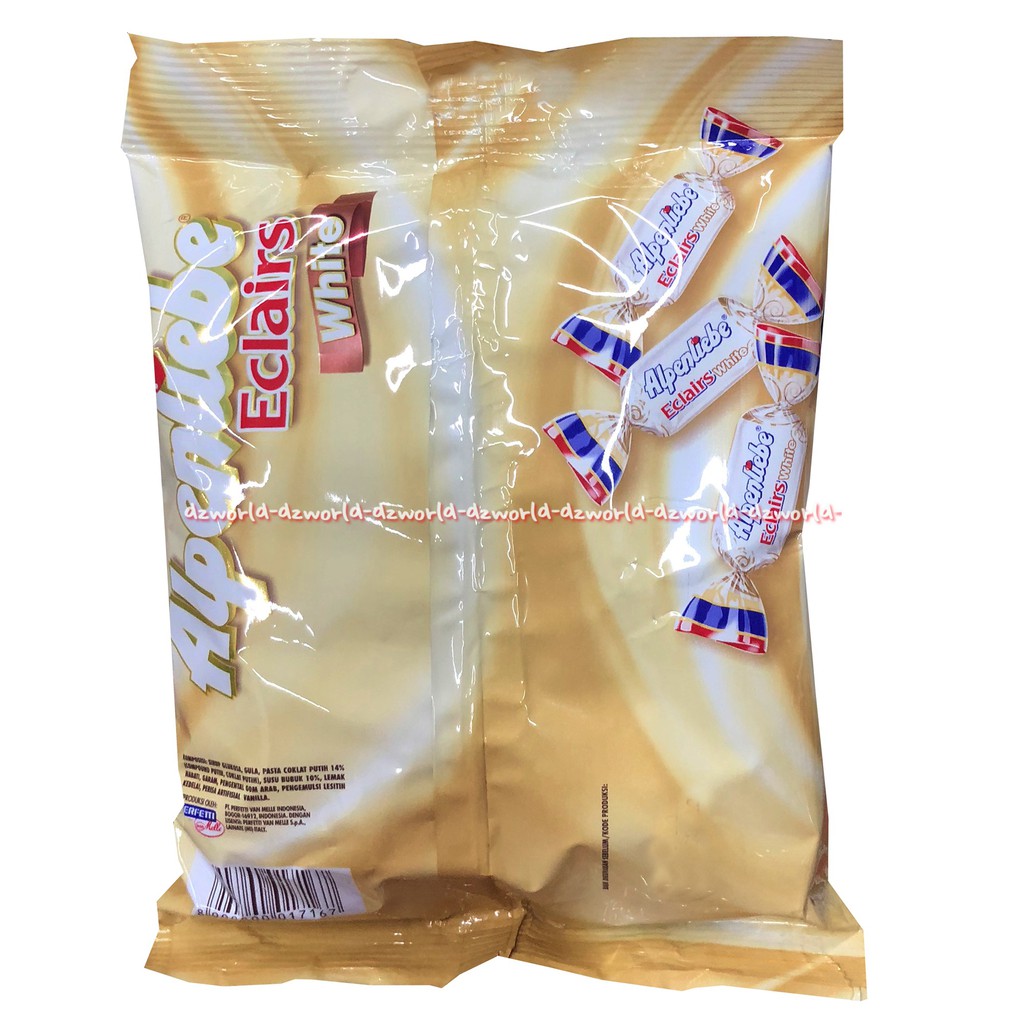 Alpenliebe Eclairs White Candy 144gr Permen Dengan Isi Cokelat Putih Alpenlibel Alpen liebe