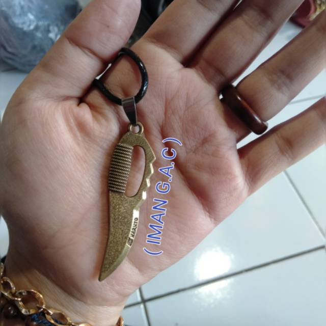 Kalung bandul pisau/ kalung fashion peria