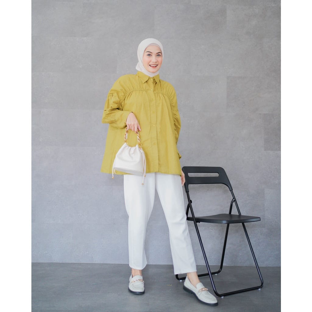 Elara Shirt Atasan Kemeja Wanita Oversized