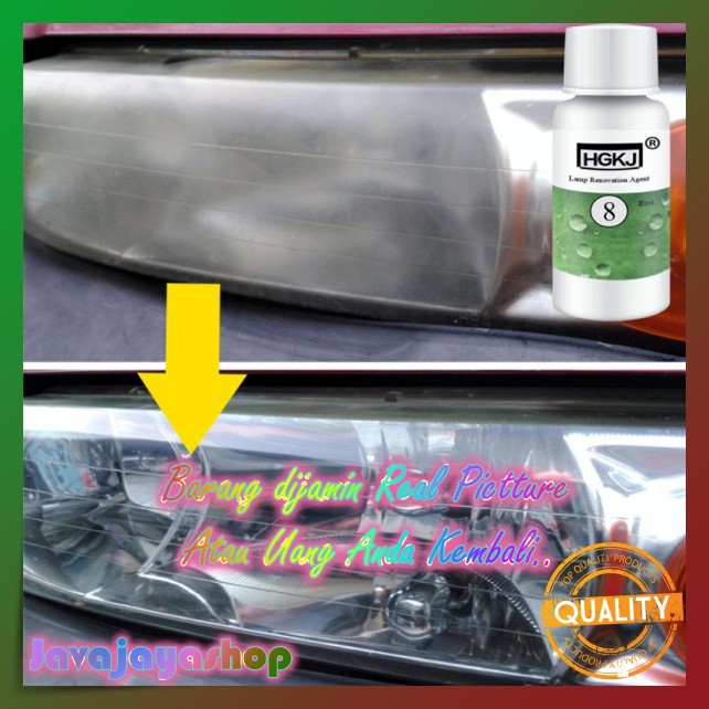 PEMBERSIH LAMPU MOBIL BURAM DAN MENGUNING/PENGKILAP KACA LAMPU MOBIL