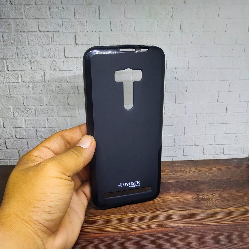 Softcase Asus Z00ud Z00UDC Case Black Glossy Asus Zenfone Selfie ZD551KL