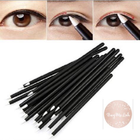 Isi 25pcs/50pcs Kuas eyeliner sekali pakai/eyeliner wand/spoolie