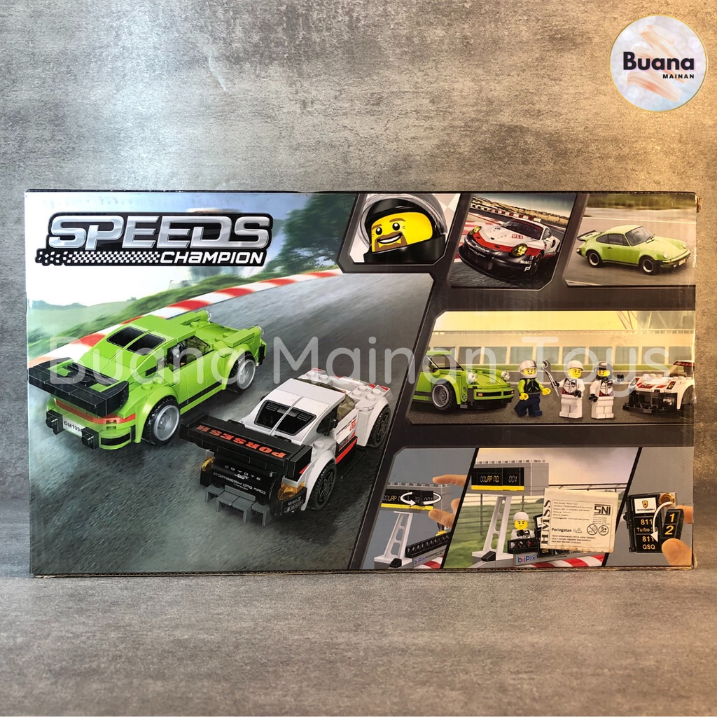 BRICKS BELA SPEEDS CHAMPION PORSCHE MAINAN EDUKASI ANAK BRICK COWO RACING CAR MODEL MOBIL BALAP 10946