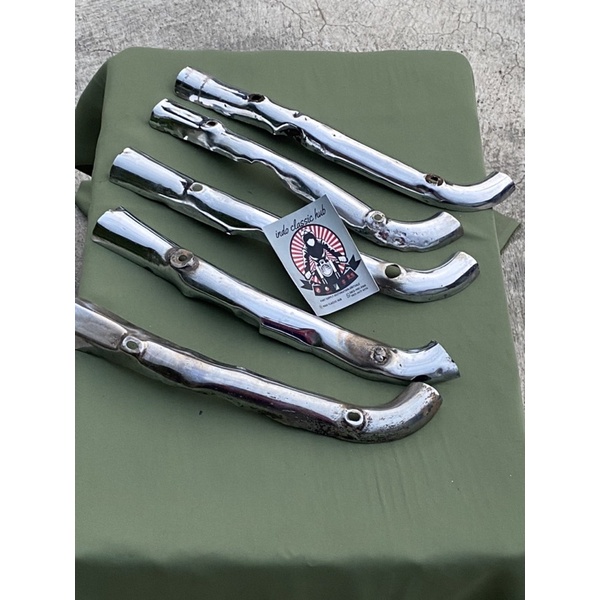 Cover Tutup Pelindung Leher Knalpot Muffler Astrea Prima Star Grand Legenda Original copotan motor