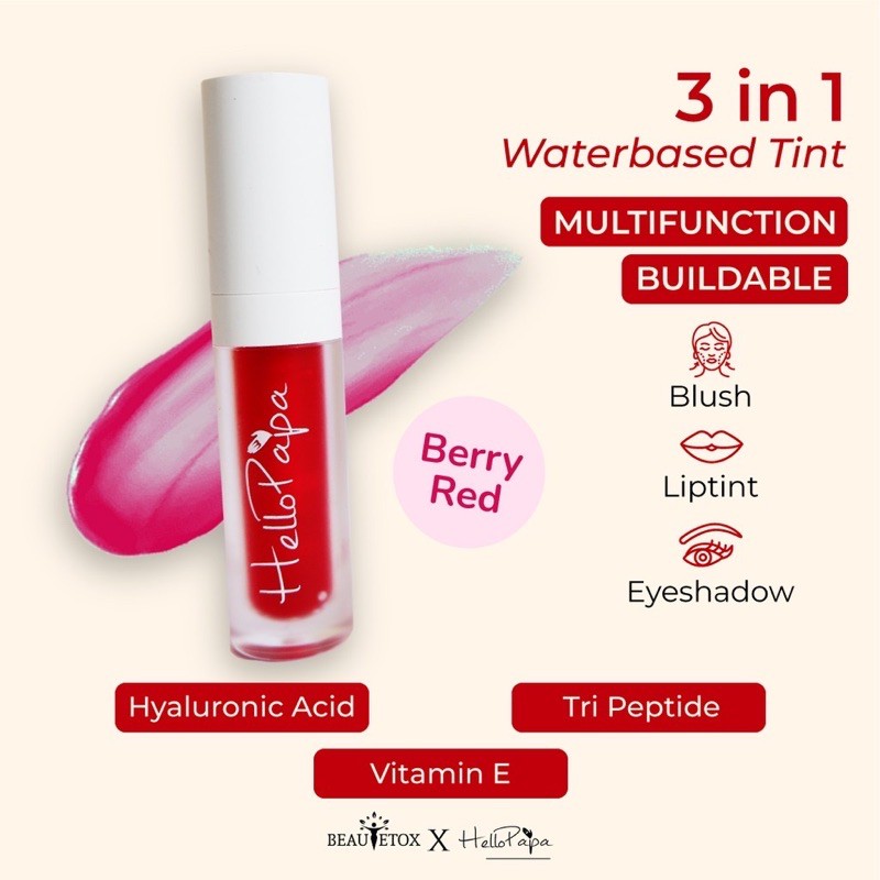 Hellopapa liptint 3 in 1 / Hellopapa.co / liptint hellopapa / hellopapa official