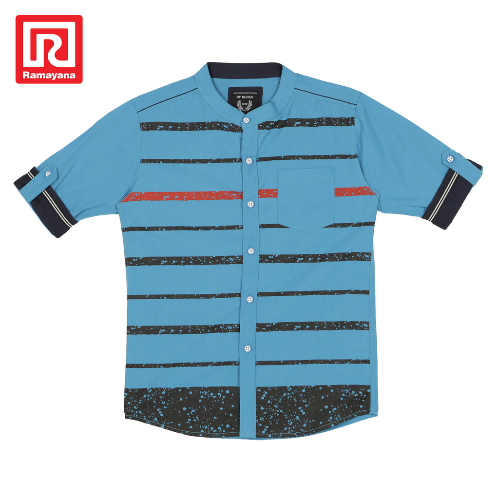 Ramayana - AR89 Kids Kemeja Anak Lengan Pendek Poplin Print 2094