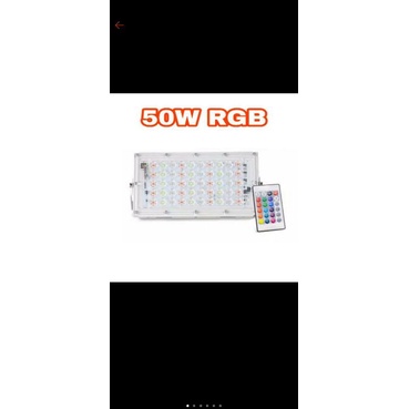 Lampu sorot LED RGB 50 watt
