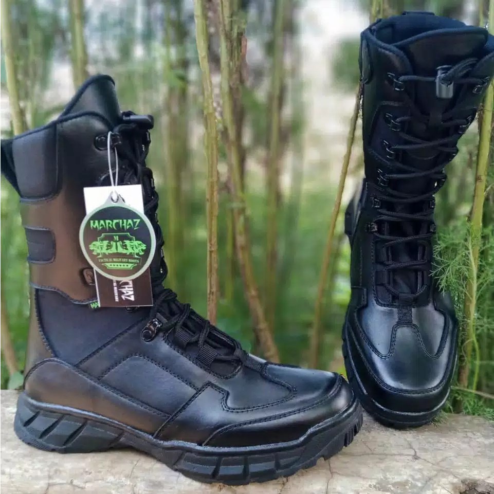 SEPATU PDL MARCHAZ KULIT ASLI SEPATU PDL DINAS TNI POLRI SECURITY SATPAM SEPATU BOOTS PRIA WANITA