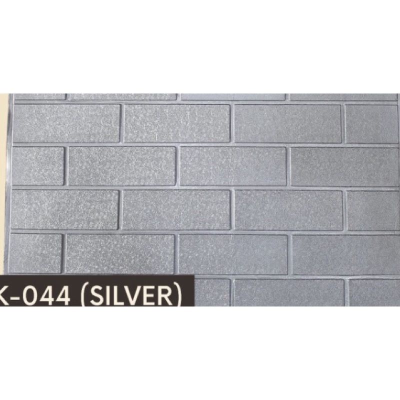 WALLFOAM 3D TIMBUL WALLPAPER FOAM BATA PUTIH HIASAN DINDING BATA ALAM WALLPAPER STIKER FOAM PEREKAT BATU BATA PUTIH HITAM-k-044