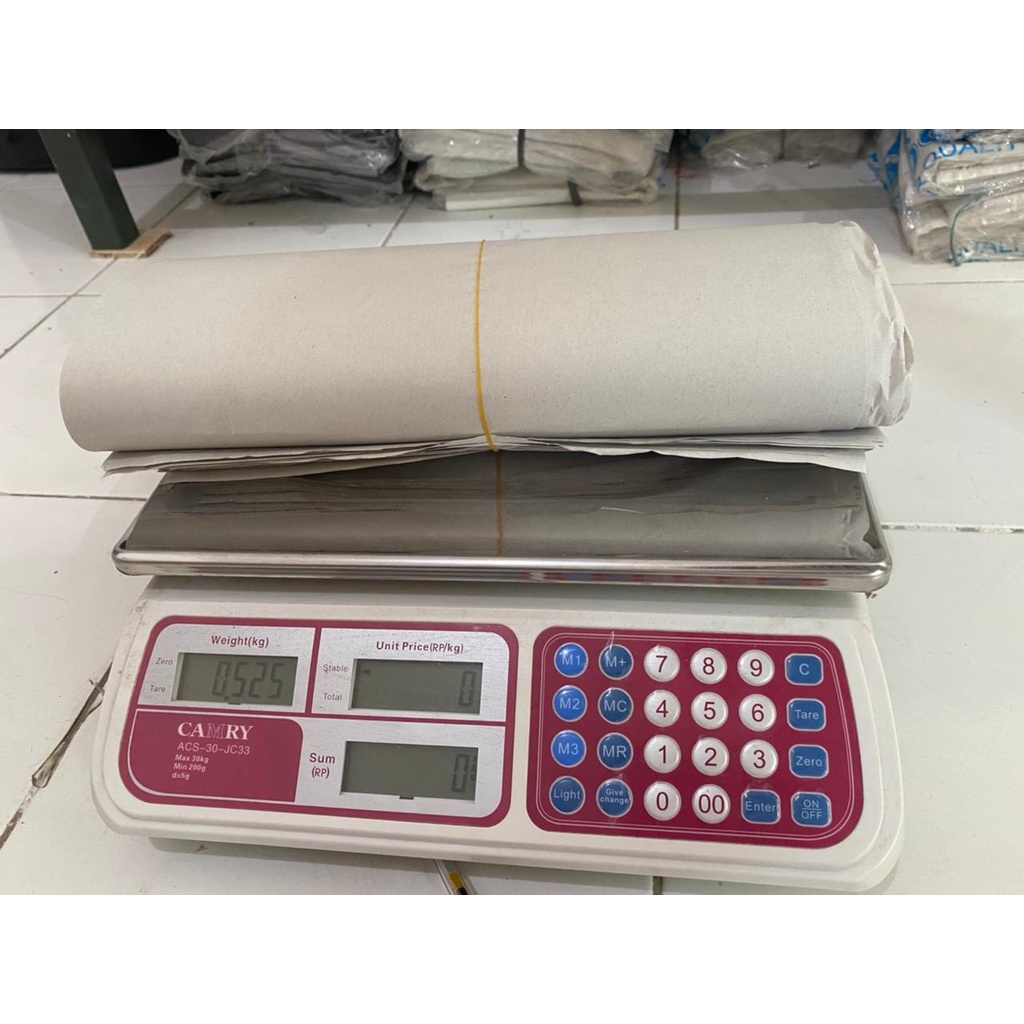 KERTAS PUTIH HALUS/KERTAS NASI PADANG/KERTAS PEMBUNGKUS MAKANAN/KERTAS WARTEG KW 1 500 GRAM