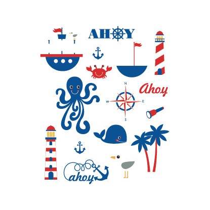 

POTATOO SET AHOI Temporary Tatto Sticker