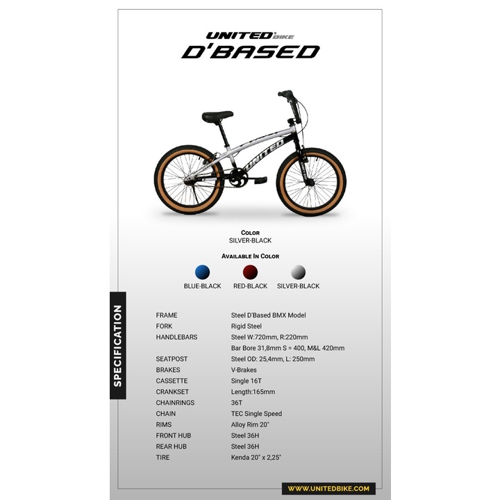 Sepeda BMX UNITED D'Based "20