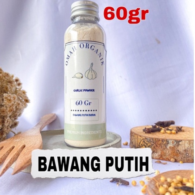 

OMAHORGANIC Bawang putih bubuk 50gr / Garlic seasoning powder 50gr