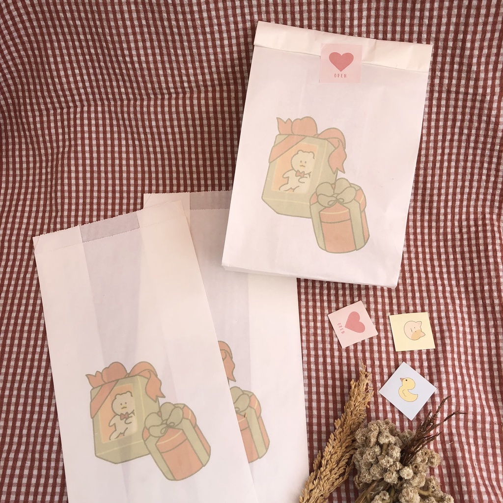 

Packaging Amplop Putih motif Gift Box | Packaging amplop aesthetic vintage
