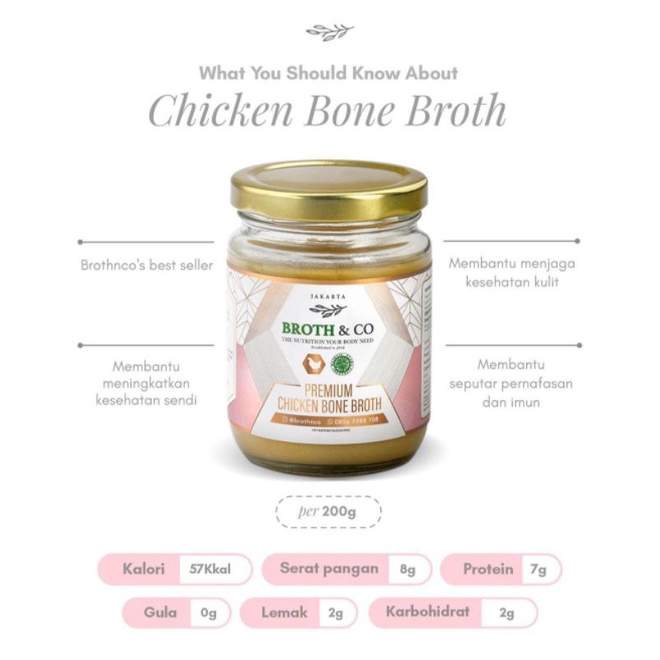 Broth N Co Chicken New Bone Broth Kaldu Tulang